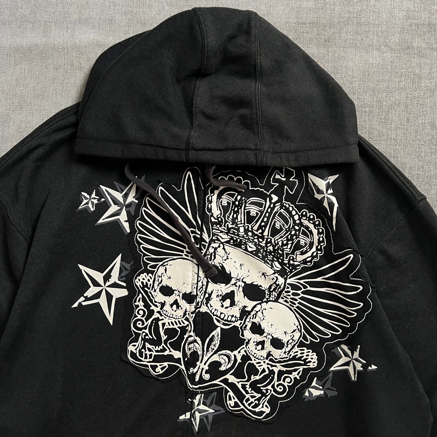 Age of Spades Y2K Zip Up Hoodie