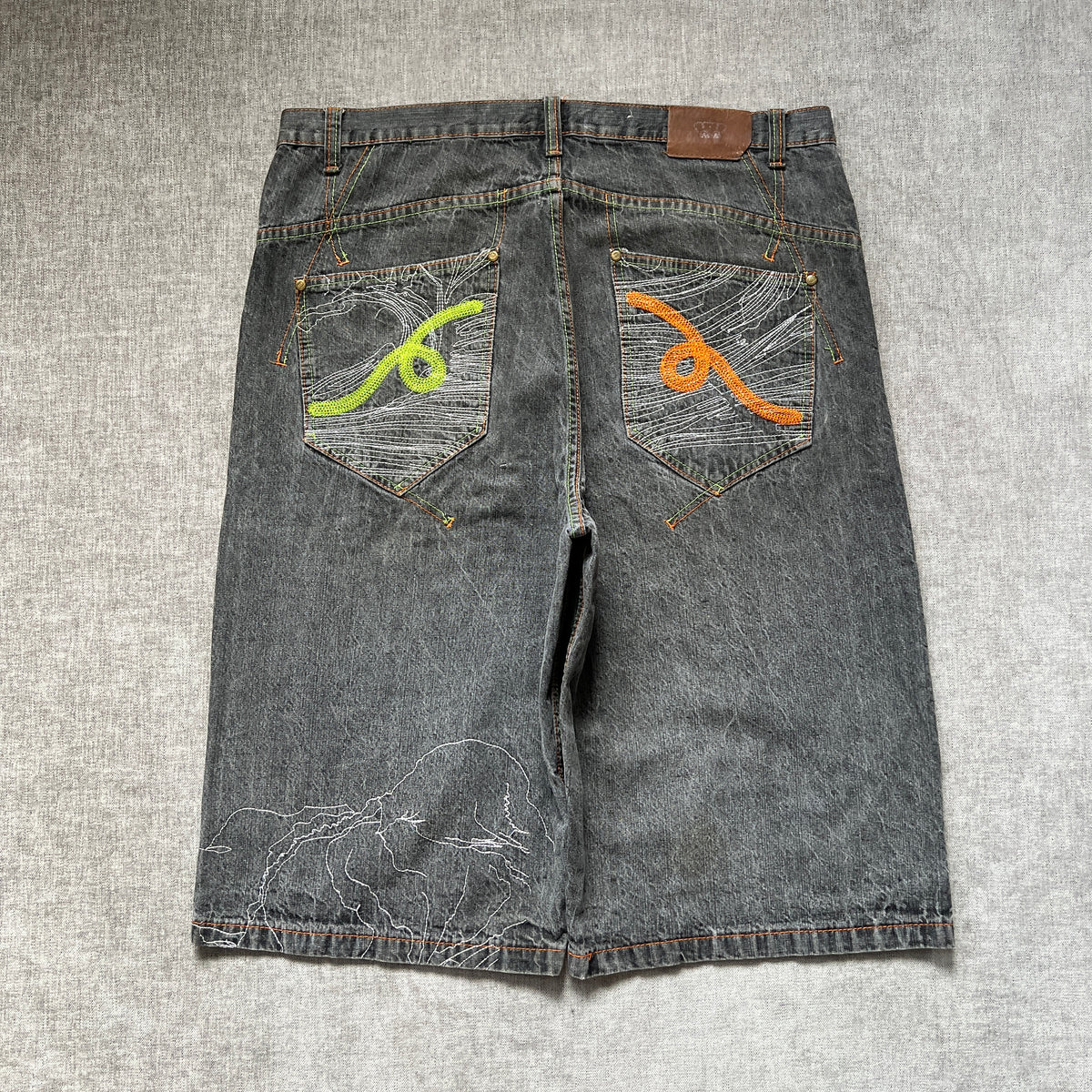 Old Skool Embroidery Baggy Jort