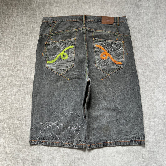 Old Skool Embroidery Baggy Jort
