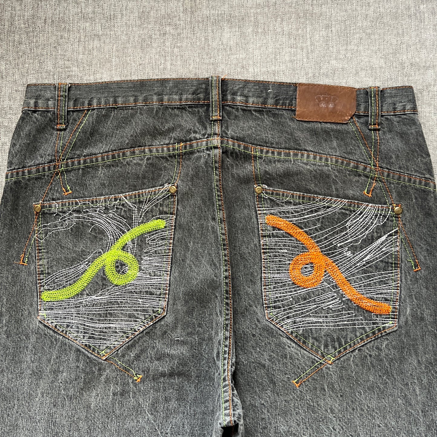 Old Skool Embroidery Baggy Jort