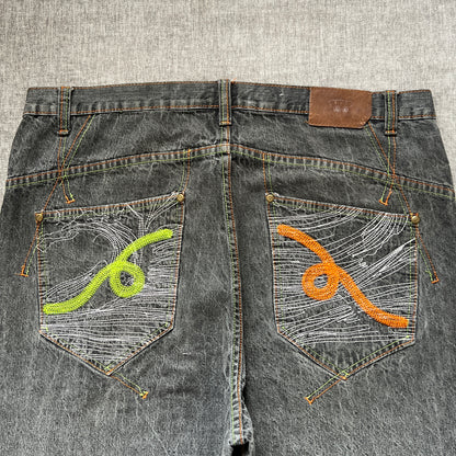 Old Skool Embroidery Baggy Jort