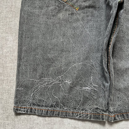 Old Skool Embroidery Baggy Jort