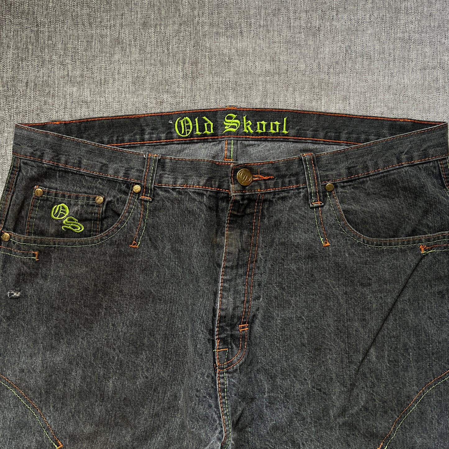 Old Skool Embroidery Baggy Jort