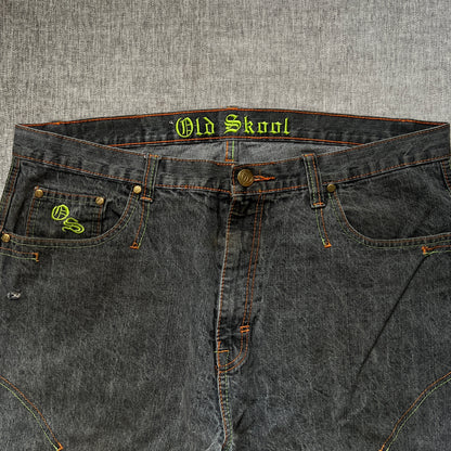 Old Skool Embroidery Baggy Jort