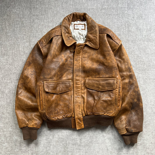 Outpost Bomber Leather Jacket