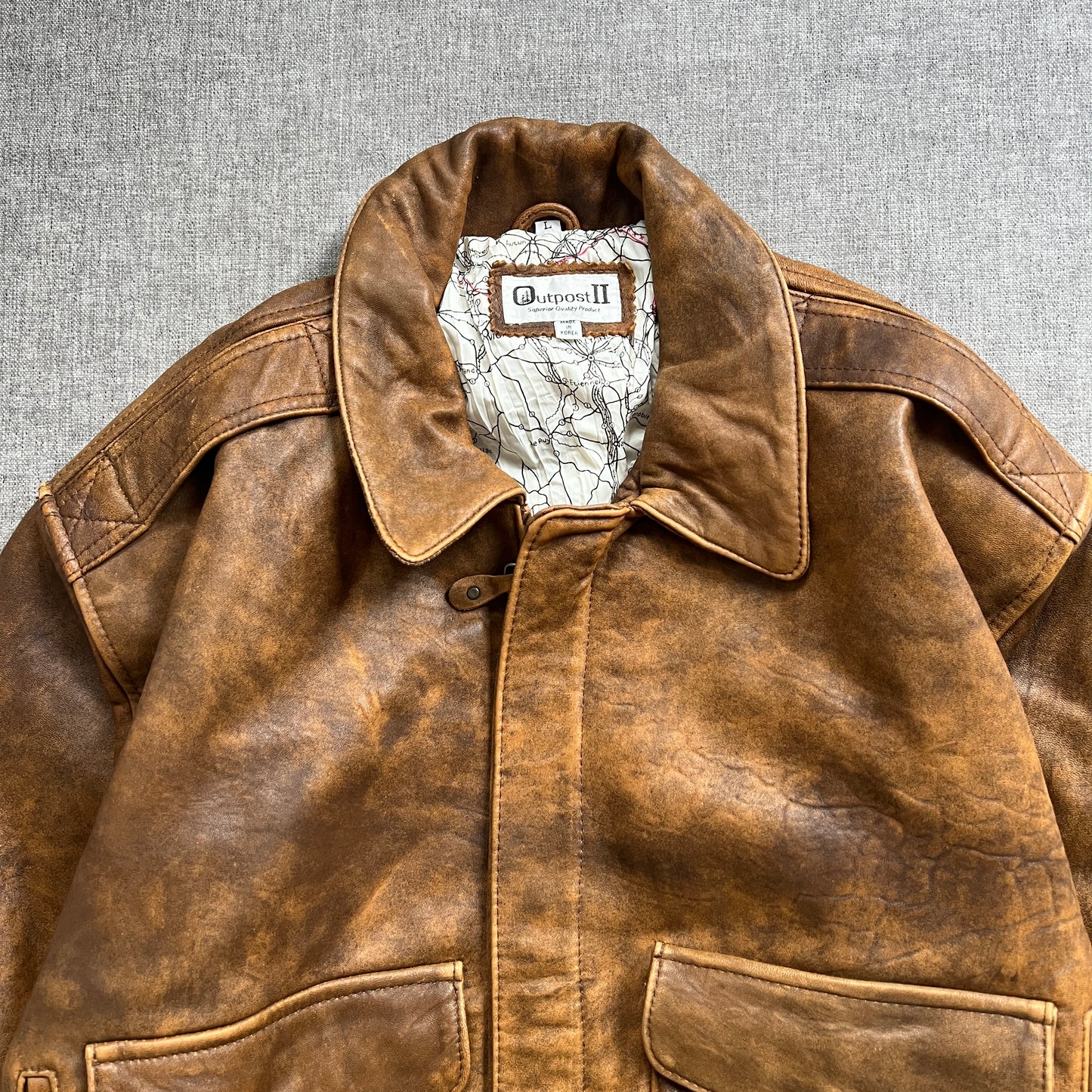 Outpost Bomber Leather Jacket