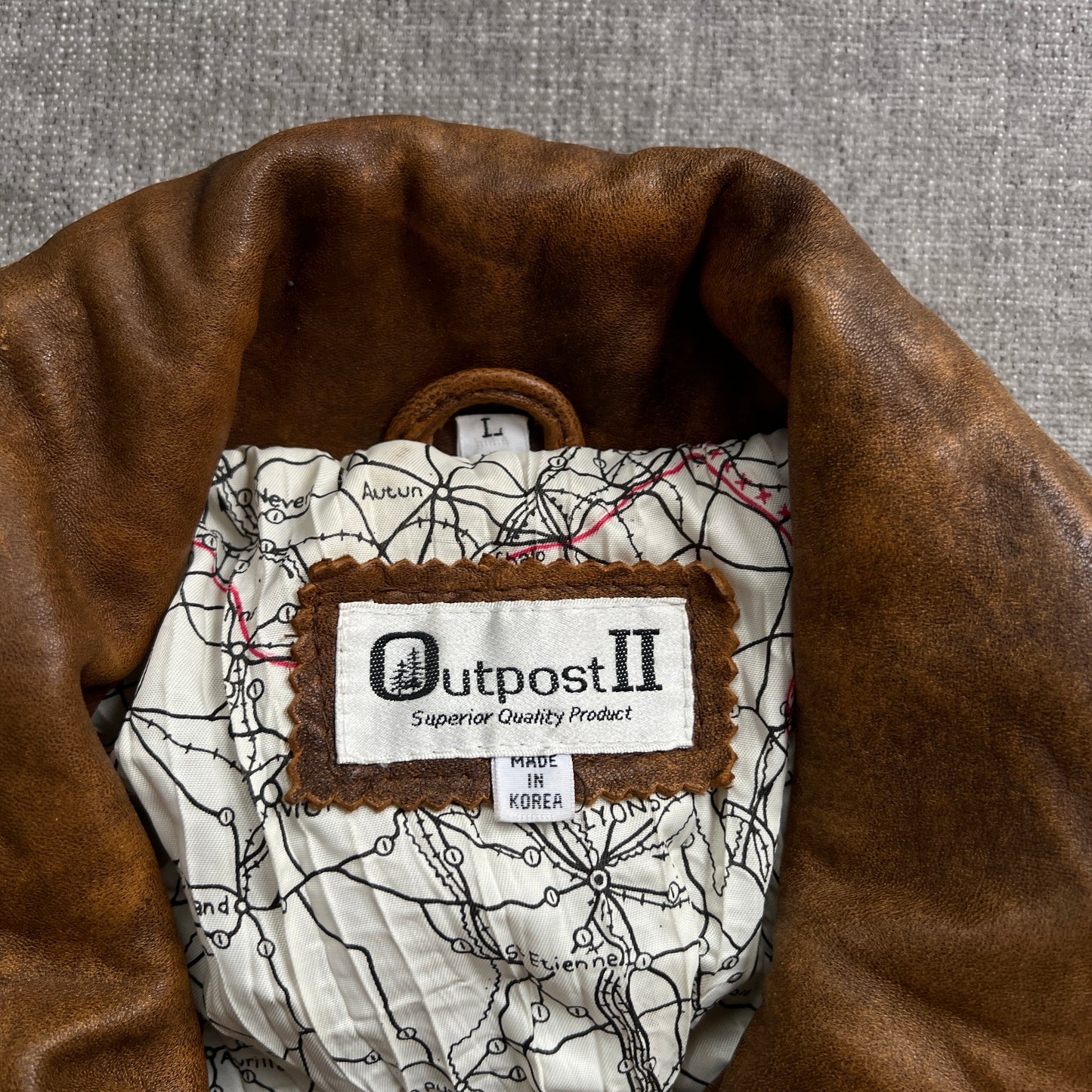 Outpost Bomber Leather Jacket