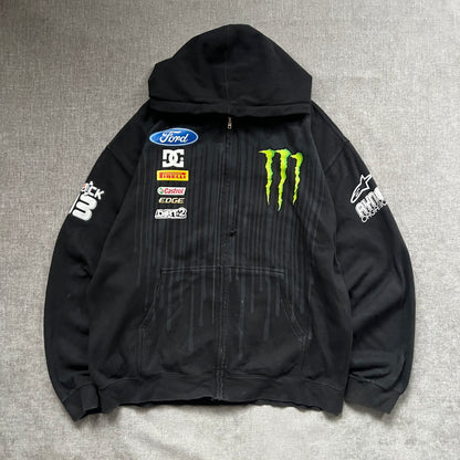 DC "Ken Block " Y2K Zip up Hoodie