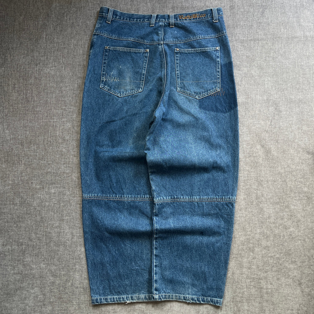 Raw Blue Y2K Baggy Jeans