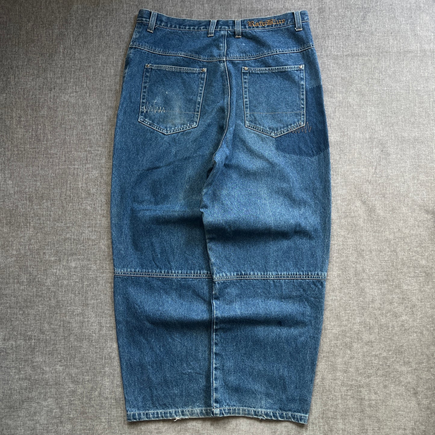 Raw Blue Y2K Baggy Jeans