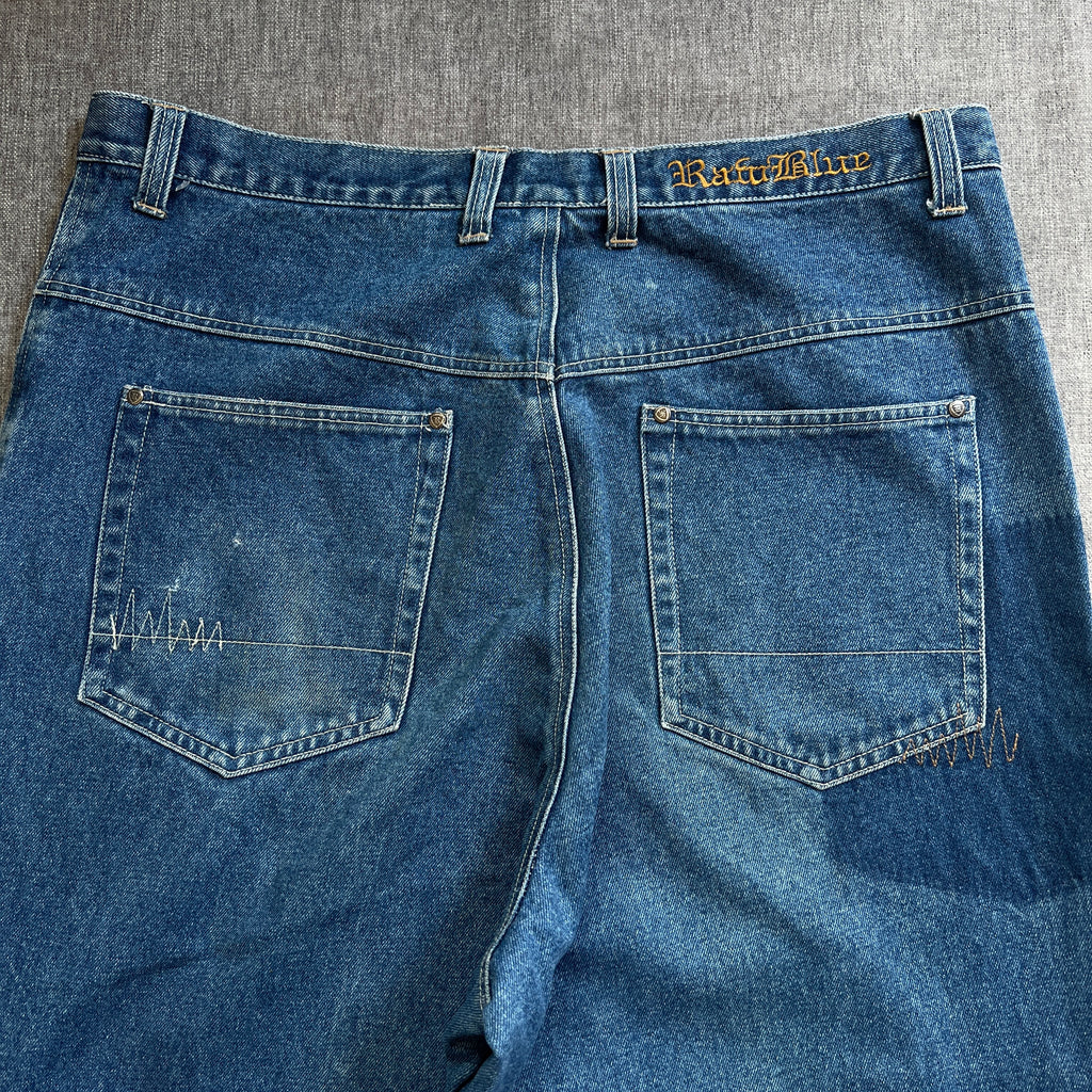 Raw Blue Y2K Baggy Jeans
