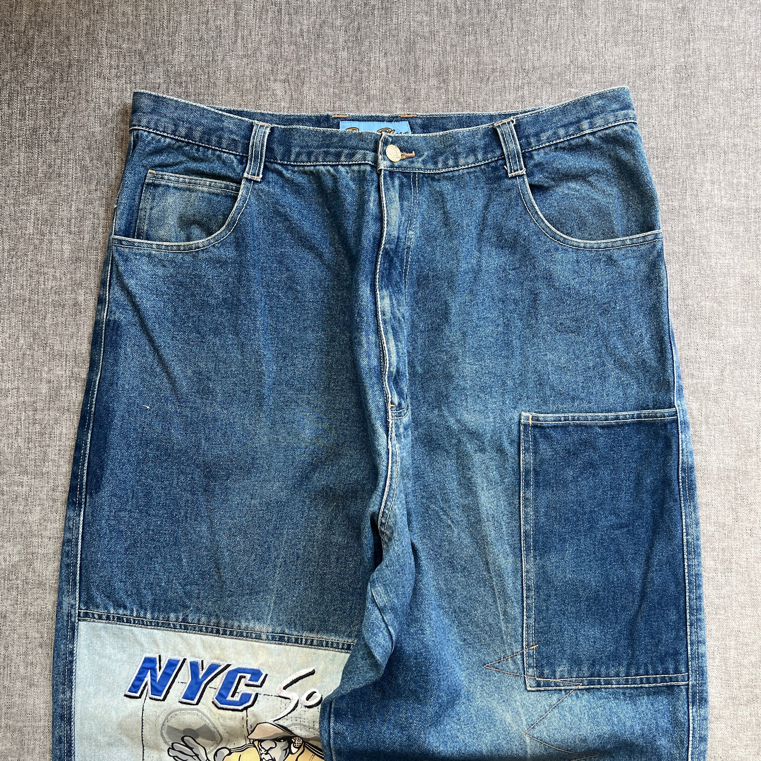 Raw Blue Y2K Baggy Jeans