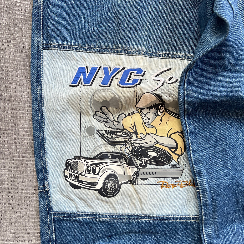 Raw Blue Y2K Baggy Jeans