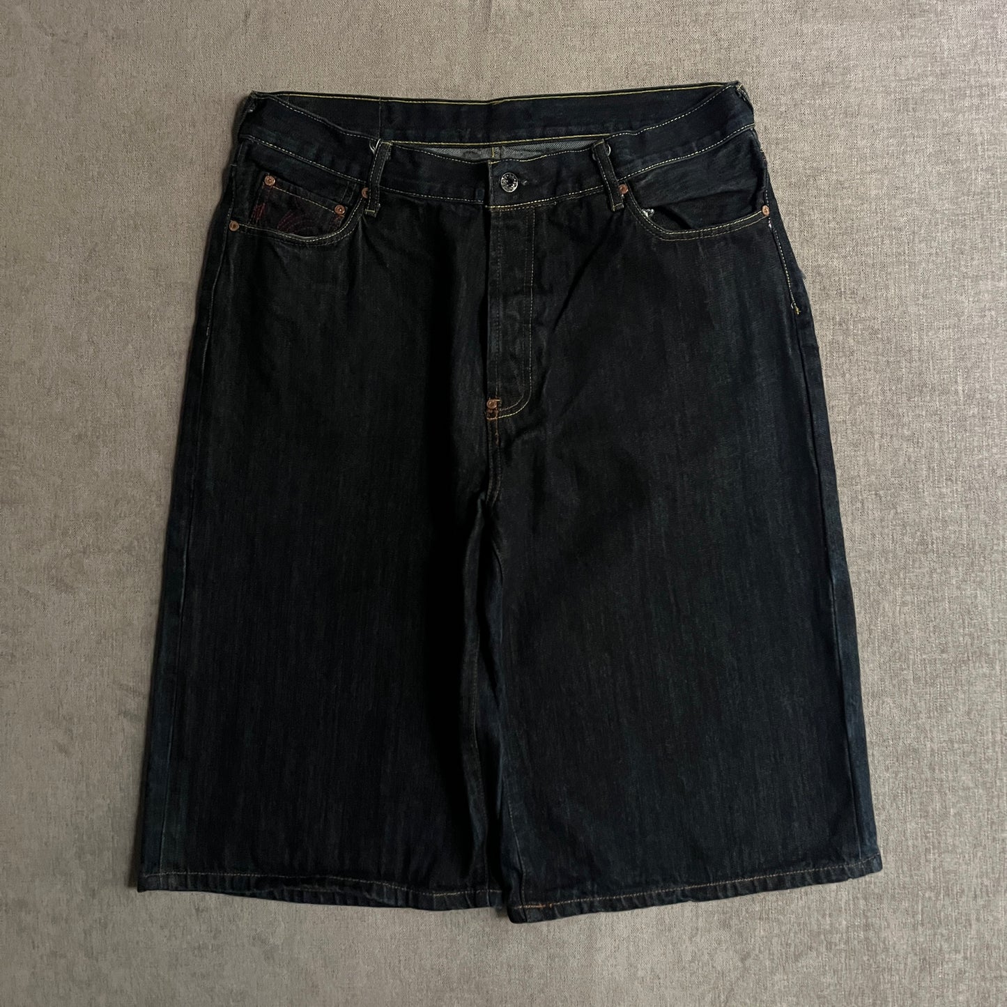 Japan Embroidery Baggy Jort