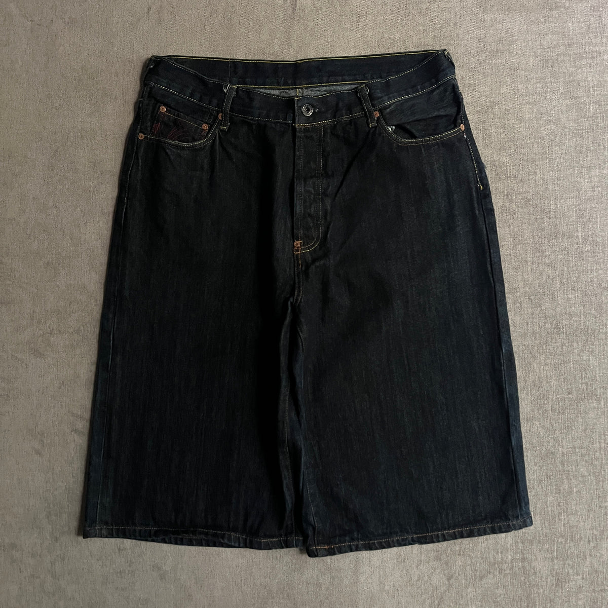 Japan Embroidery Baggy Jort