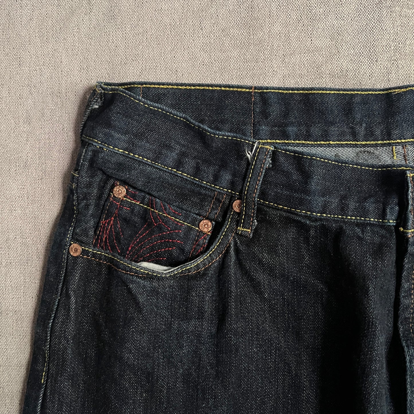Japan Embroidery Baggy Jort