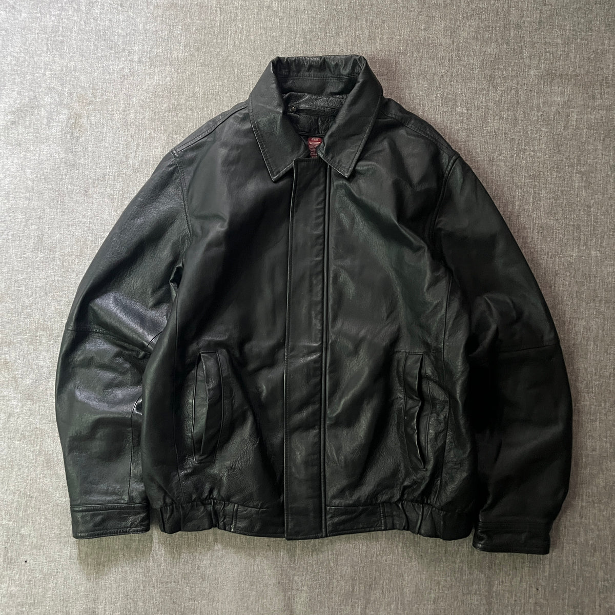 Leather Jacket Bomber Style