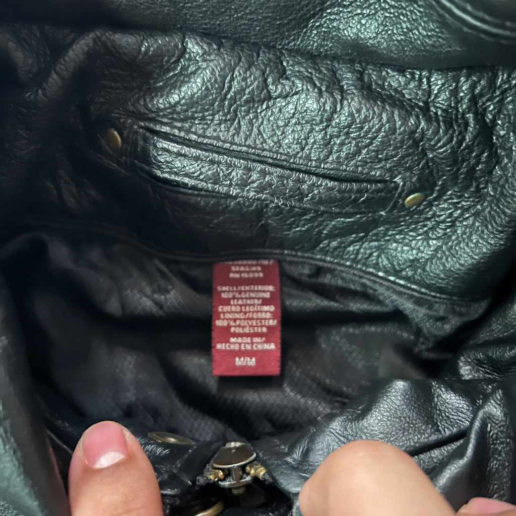 Leather Jacket Bomber Style