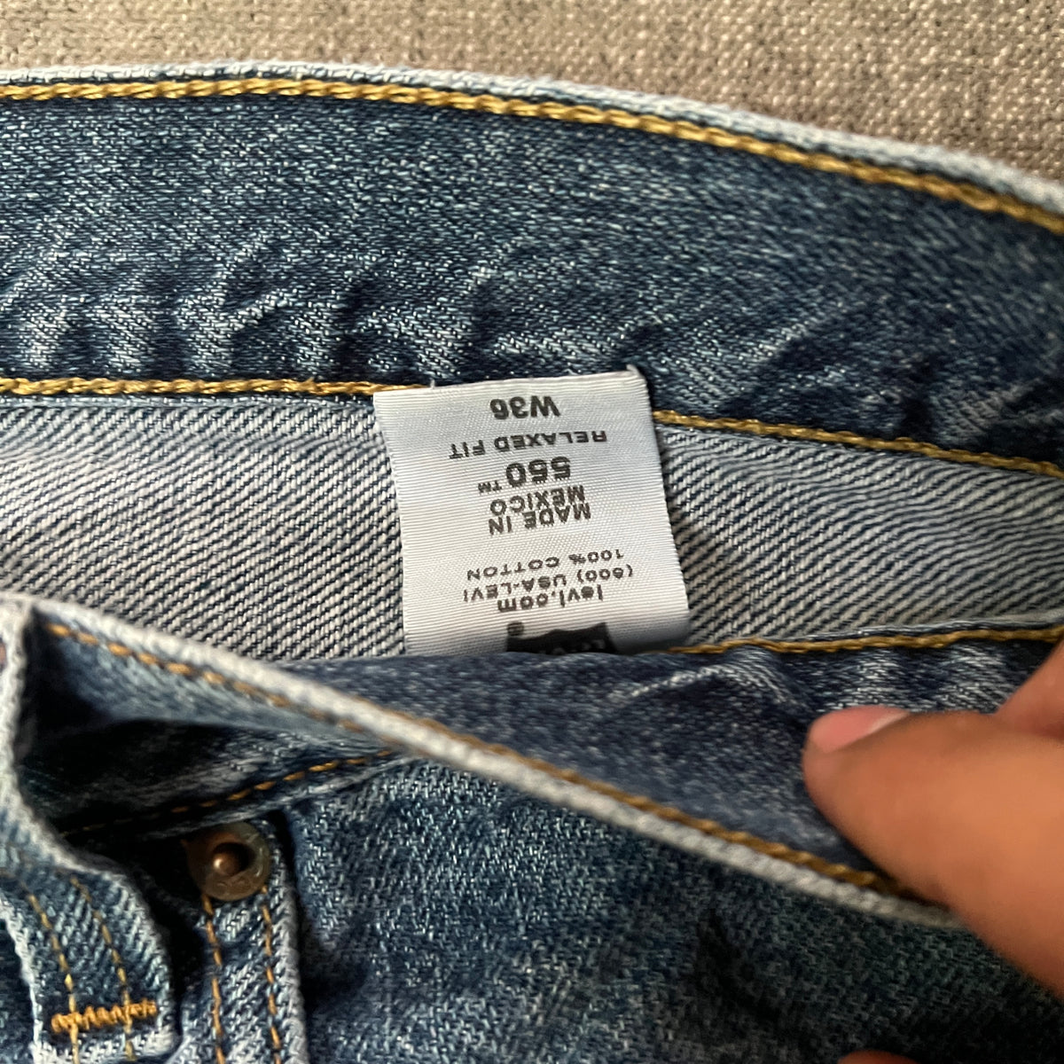 Levis 550 Relaxed Fit Jeans