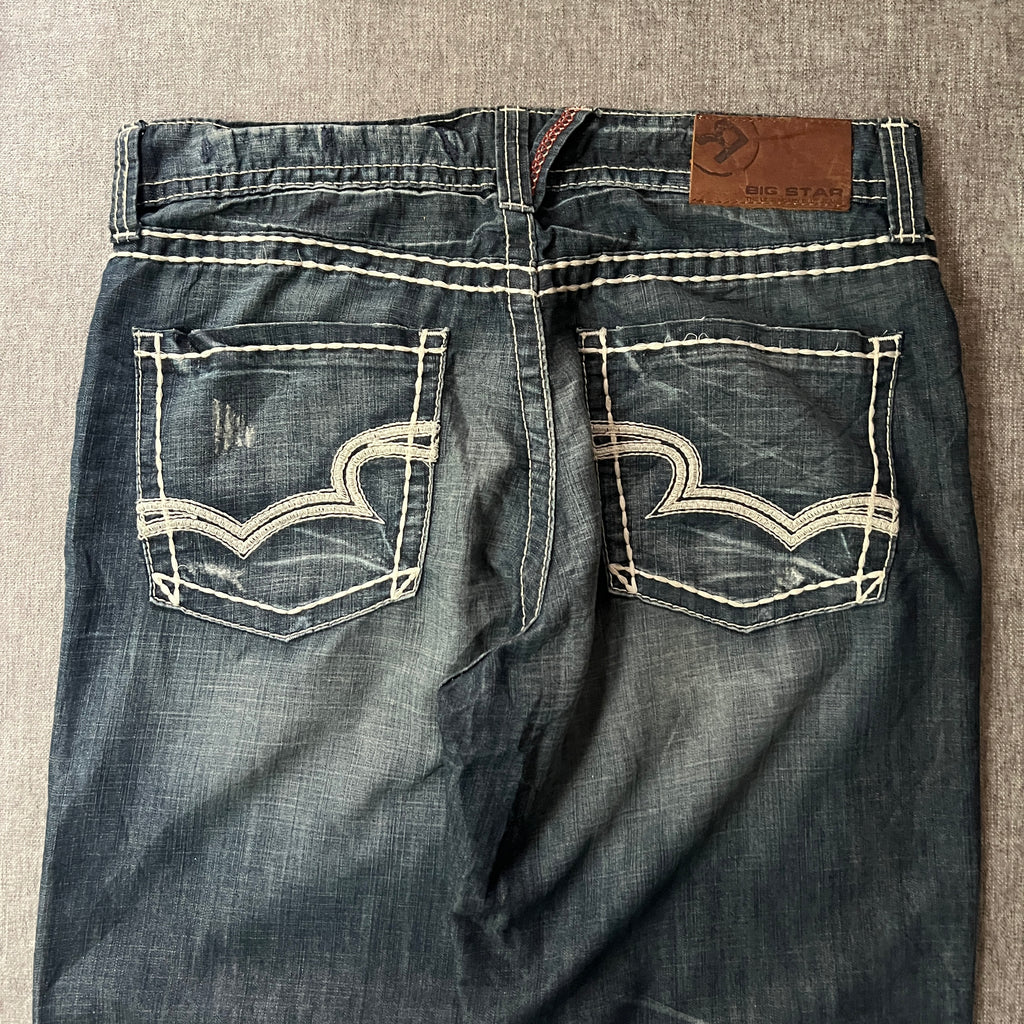 Big Star Baggy Boot Cut Jeans