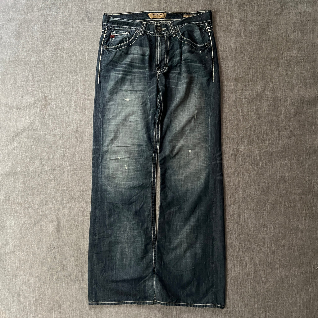 Big Star Baggy Boot Cut Jeans