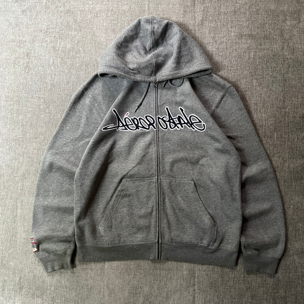 Aeropostale Surf Vintage Zip Up Hoodie