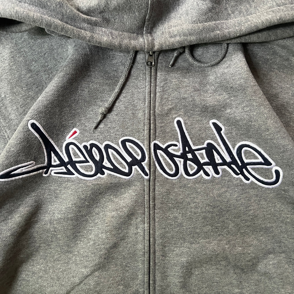 Aeropostale Surf Vintage Zip Up Hoodie