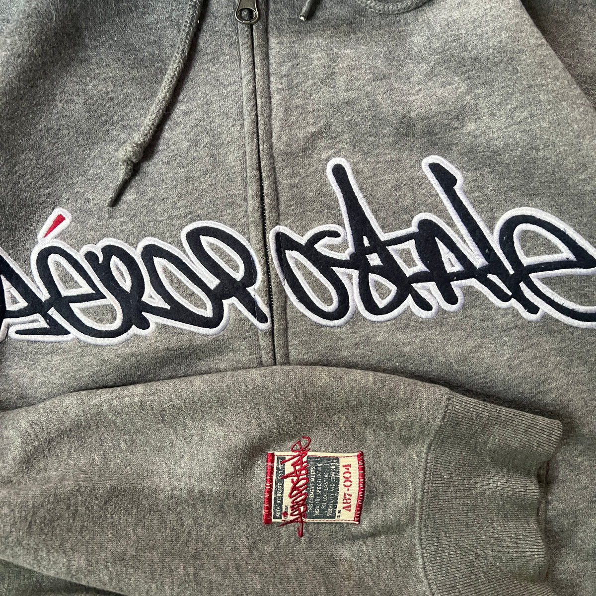 Aeropostale Surf Vintage Zip Up Hoodie