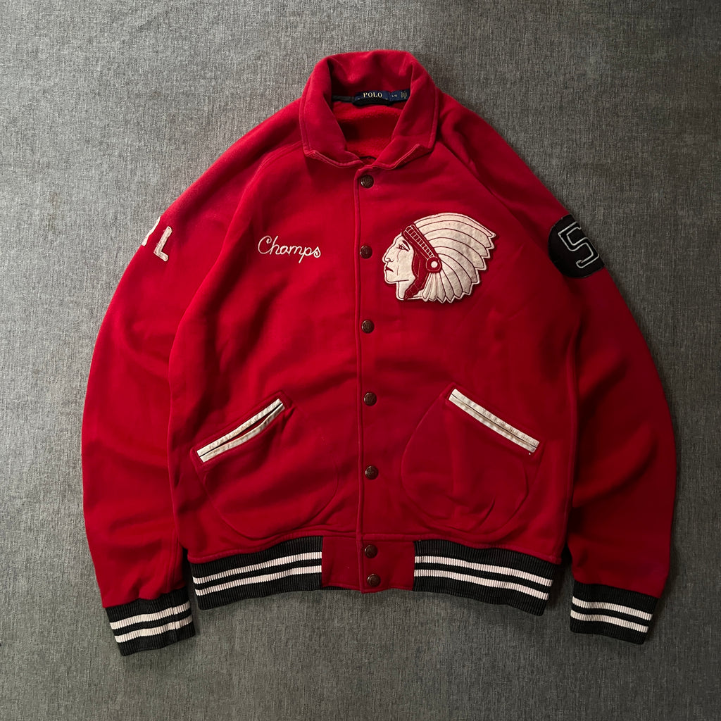 Polo By Rl Golden Tag Varsity Jacket