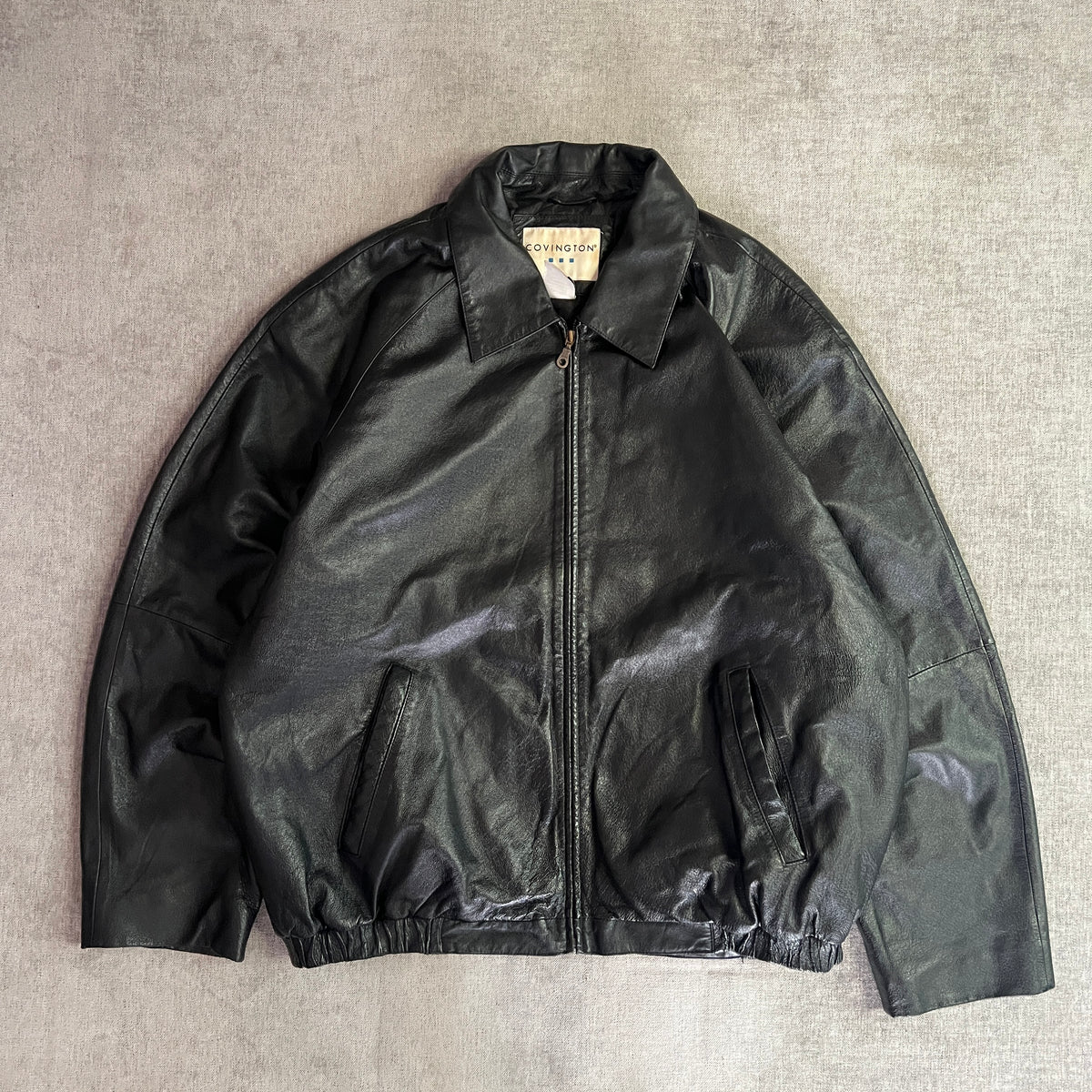 Convigton Bomber Leather Jacket