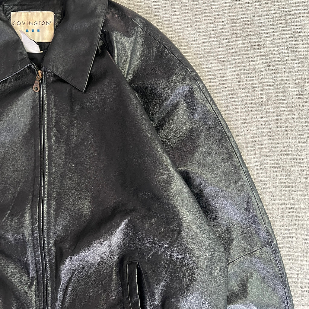 Convigton Bomber Leather Jacket