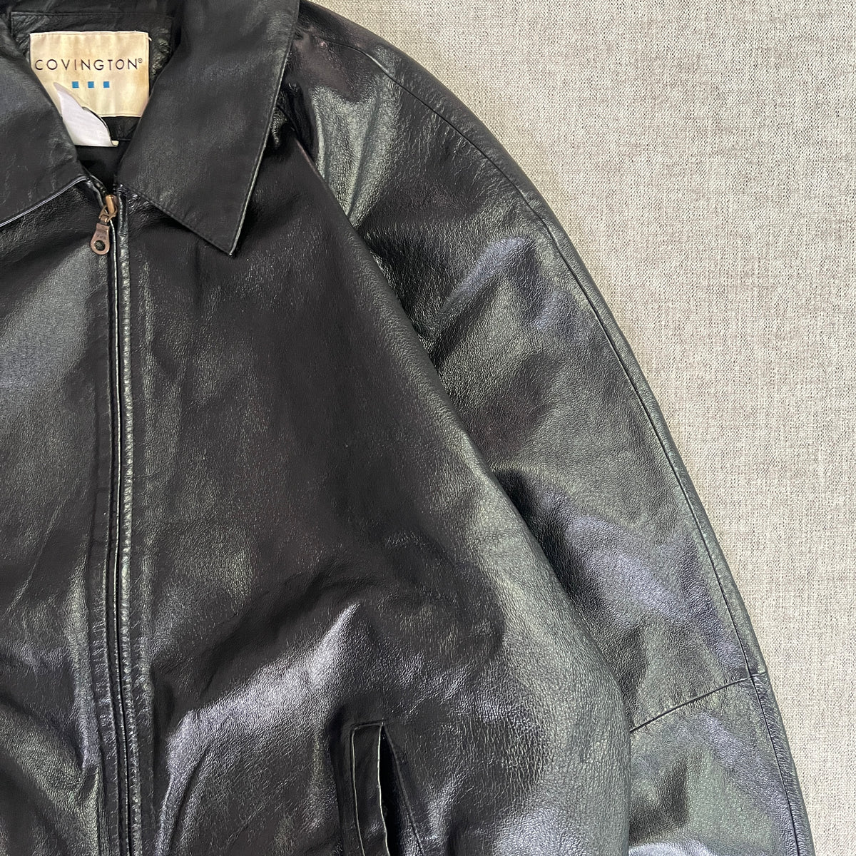 Convigton Bomber Leather Jacket